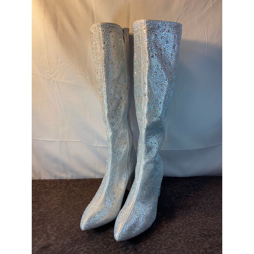 Top Moda Rhinestone knee high boots - Picture 2 of 11